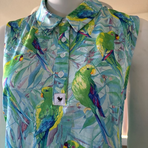 New w tag, womens sleeveless Bad Birdie golf polo - Picture 2 of 5